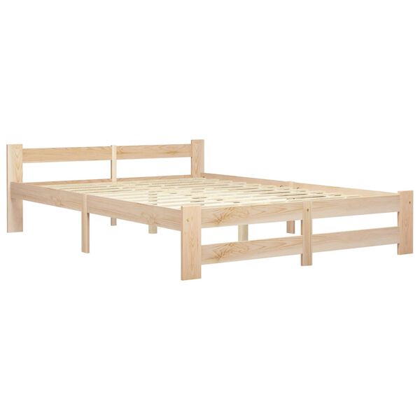 vidaXL Cadre de lit sans matelas bois massif de pin 140x200 cm