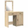 vidaXL Table de Toilette 2 pcs Marron 50 x 41 x 135 cm