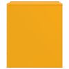 vidaXL Table de chevet jaune moutarde 34,5x39x44 cm acier
