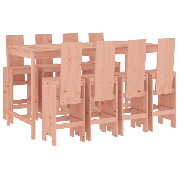 vidaXL Ensemble de bar de jardin 9 pcs bois massif douglas