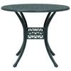 vidaXL Table de jardin vert &Oslash;90x75 cm aluminium coul&eacute;