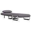 vidaXL Fauteuil pivotant et canap&eacute;-lit gris fonc&eacute; tissu