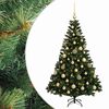 vidaXL Arbre de No&euml;l Artificiel avec Boule 150 cm 150 LED Blanc chaud