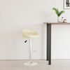 vidaXL Tabouret de bar Cr&egrave;me Similicuir