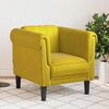 vidaXL Fauteuil jaune velours
