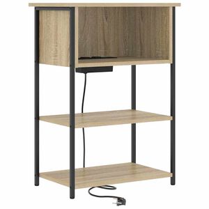 vidaXL Cabinet de chevet Ch&ecirc;ne Sonoma 55 x 31 x 76 cm