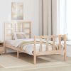 vidaXL Cadre de lit sans matelas 90x190 cm bois de pin massif