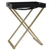 vidaXL Table pliable Dor&eacute; et noir 48x34x61 cm MDF