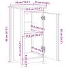 vidaXL Buffet 39x35x80 cm Bois massif de pin