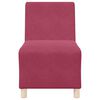 vidaXL Unit&eacute; de Sofa Modulaire Sans Accoudoirs 3 pcs Bordeaux