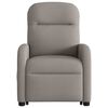vidaXL Fauteuil inclinable de massage électrique Taupe Tissu