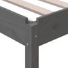 vidaXL Lit empilable sans matelas gris 75x190 cm bois de pin massif