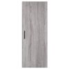 vidaXL Buffet haut Sonoma gris 34,5x34x180 cm Bois d'ing&eacute;nierie