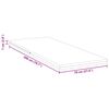 vidaXL Surmatelas Blanc 70 x 200 cm Mousse à mémoire de gel