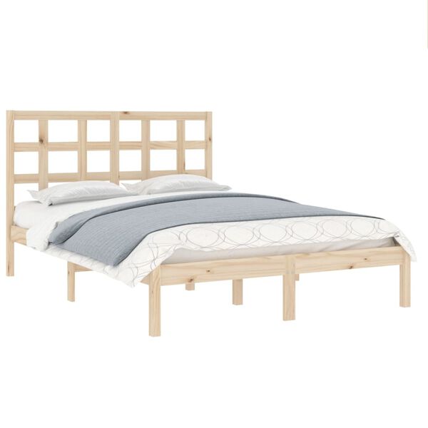 vidaXL Cadre de lit sans matelas 200x200 cm bois massif