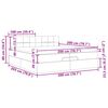 VidaXL Cadre de lit ottoman avec matelas gris clair 200x200 cm velours