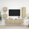 vidaXL Ensemble de meuble TV 5 pcs Ch&ecirc;ne sonoma Bois d'ing&eacute;nierie
