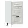 vidaXL Armoire de cuisine Porto gris b&eacute;ton bois d'ing&eacute;nierie