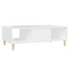 vidaXL Table basse blanc 103,5x60x35 cm bois d'ing&eacute;nierie