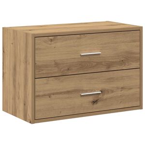 vidaXL Armoire avec 2 tiroirs ch&ecirc;ne artisanal bois d'ing&eacute;nierie