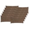 vidaXL Housse de coussin 12 pc HOUTEN Marron Clair 40 x 80 cm
