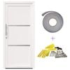 vidaXL Porte Frontale 98 x 208 cm PVC Blanc