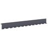 vidaXL Bordure de Pelouse 20 pc 102 x 10 x 4 cm Acier Anthracite