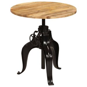 vidaXL Table de bar Bois de manguier massif 75x(76-110) cm