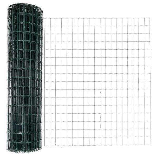 vidaXL Clôture Euro Vert 1.2 x 10 m Fer revêtu de PVC