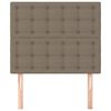 vidaXL T&ecirc;te de lit Taupe 80x5x118/128 cm Tissu
