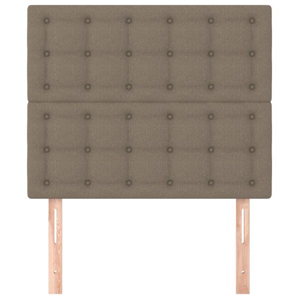 vidaXL T&ecirc;te de lit Taupe 80x5x118/128 cm Tissu