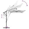 vidaXL Parasol Sable 294 x 200 x 270 cm Polyester et Aluminium