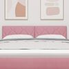 vidaXL T&ecirc;te de lit avec t&ecirc;te de lit Rose 160 cm Velours