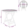vidaXL Table de Jardin Naturel 80 x 70 cm Bambou
