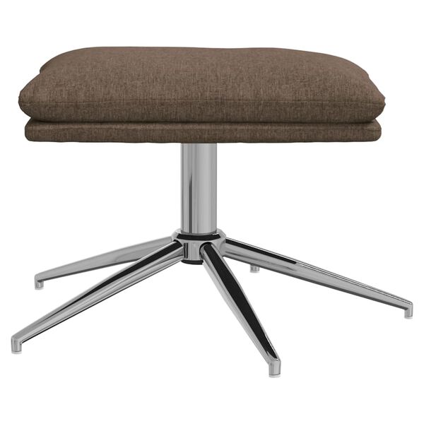 vidaXL Repose-pied Taupe 60x60x35 cm Tissu