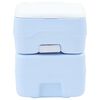 vidaXL Toilette de Camping Bleu Clair et Blanc 41,5 x 36,5 x 42 cm