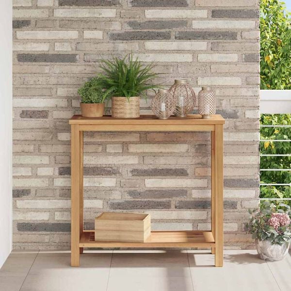 vidaXL Table basse Marron 85 x 35 x 75 cm Bois de teck solide
