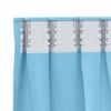 vidaXL Rideaux occultants avec anneaux 2 pcs Bleu clair 140 x 140 cm