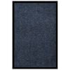 vidaXL Paillasson ray&eacute; Bleu 80x120 cm