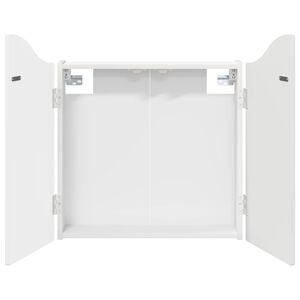 vidaXL Cabinet pour cible Blanc Brillant 56 x 12 x 63 cm