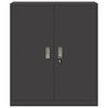 vidaXL Armoire de rangement Noir 90 x 40 x 105 cm Acier
