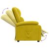 vidaXL Fauteuil inclinable jaune velours