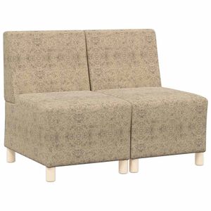 vidaXL Unit&eacute; de Sofa Modulaire Sans Accoudoirs 2 pcs Gris clair