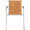 vidaXL Chaises de jardin avec coussins lot de 2 Acacia solide et acier