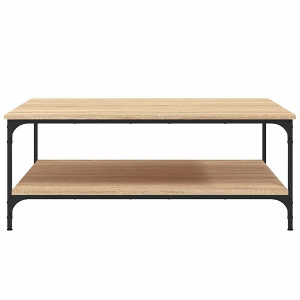vidaXL Table basse chêne sonoma 100x100x40 cm bois d'ingénierie