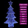 vidaXL Sapin de Noël avec 160 LED Bleu 150 cm Acrylique