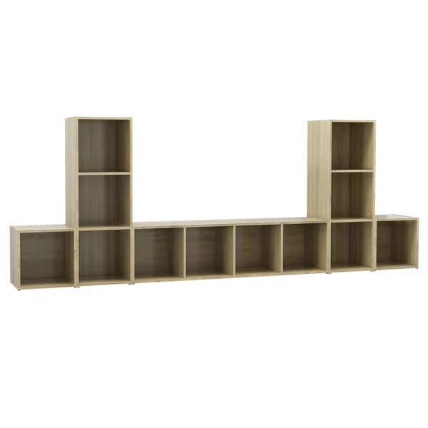 vidaXL Ensemble de meubles TV 5 pcs Ch&ecirc;ne sonoma Bois d'ing&eacute;nierie