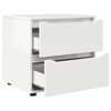 vidaXL Armoire de rangement Blanc brillant 60 x 48 x 57 cm