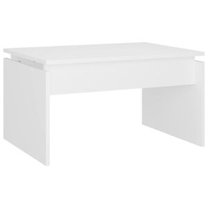 vidaXL Table basse blanc 68x50x38 cm bois d'ing&eacute;nierie