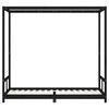 vidaXL Cadre de lit pour enfants noir 80x200 cm bois de pin massif